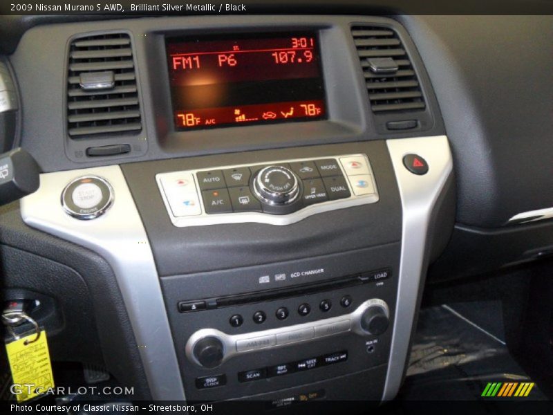 Brilliant Silver Metallic / Black 2009 Nissan Murano S AWD
