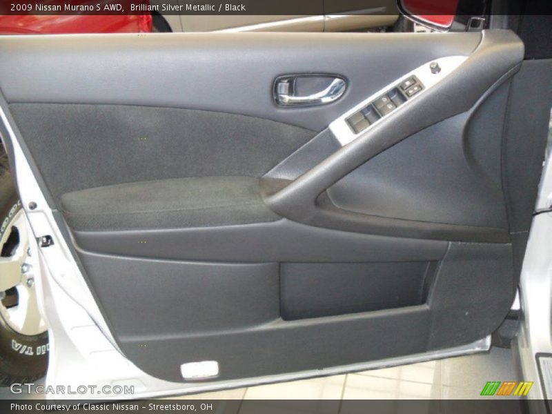 Brilliant Silver Metallic / Black 2009 Nissan Murano S AWD
