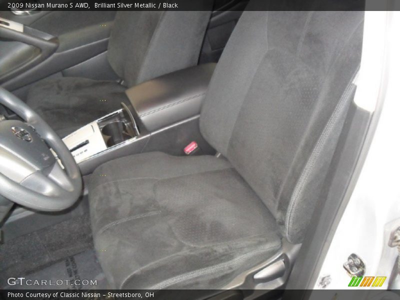 Brilliant Silver Metallic / Black 2009 Nissan Murano S AWD