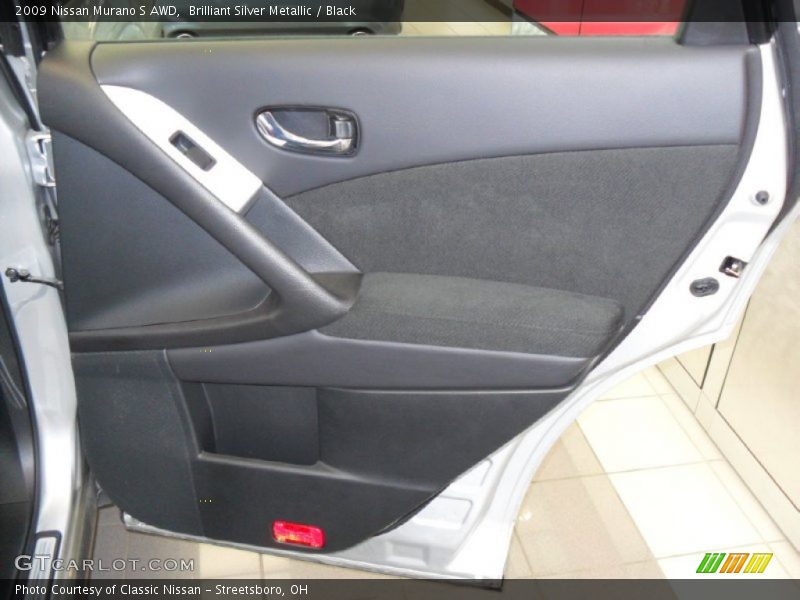 Brilliant Silver Metallic / Black 2009 Nissan Murano S AWD
