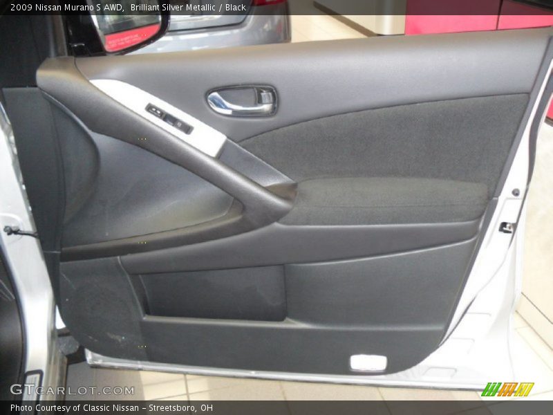Brilliant Silver Metallic / Black 2009 Nissan Murano S AWD