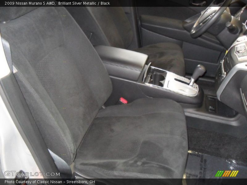 Brilliant Silver Metallic / Black 2009 Nissan Murano S AWD