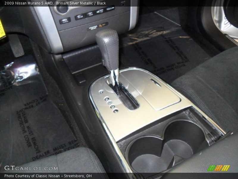Brilliant Silver Metallic / Black 2009 Nissan Murano S AWD
