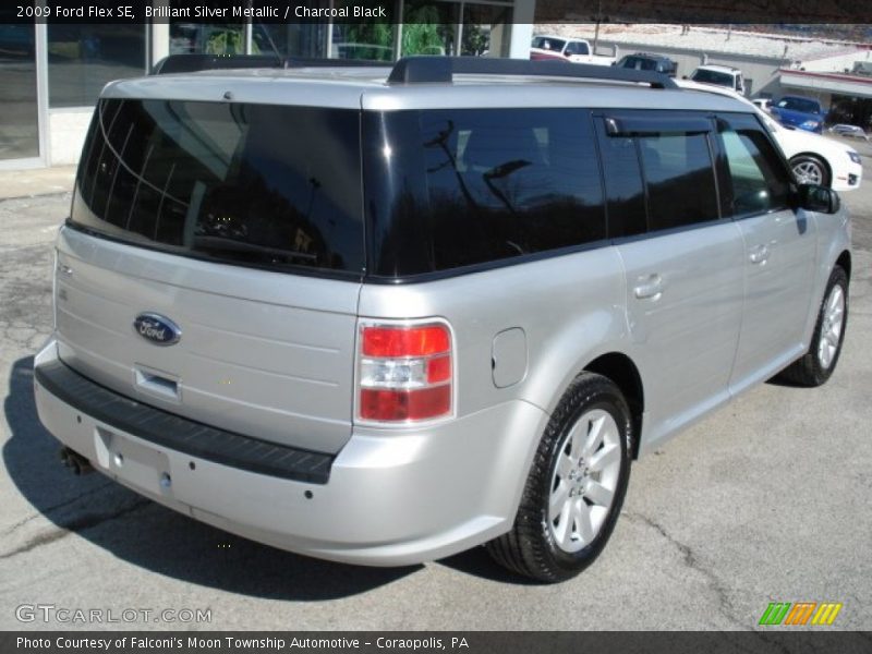 Brilliant Silver Metallic / Charcoal Black 2009 Ford Flex SE