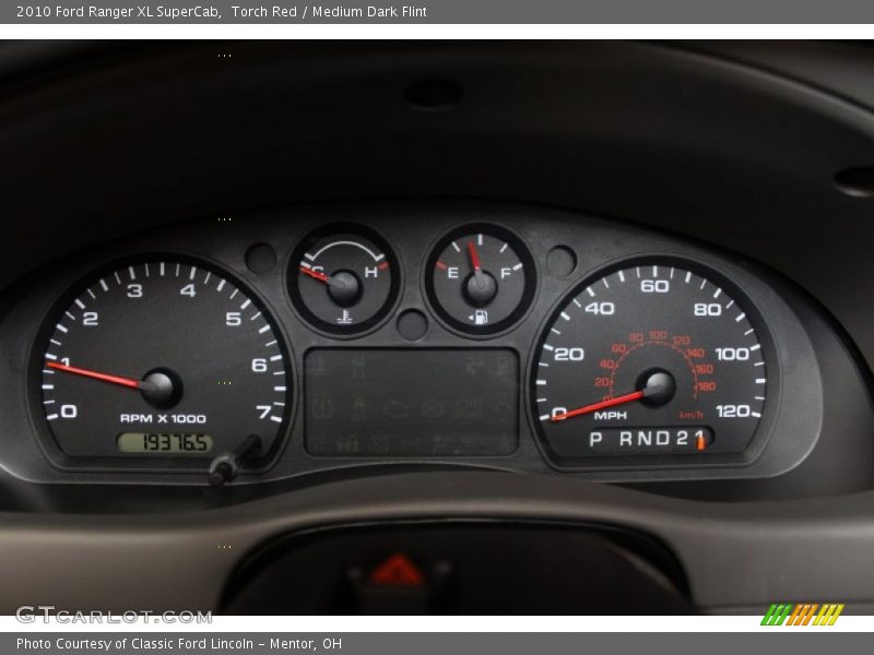 Torch Red / Medium Dark Flint 2010 Ford Ranger XL SuperCab