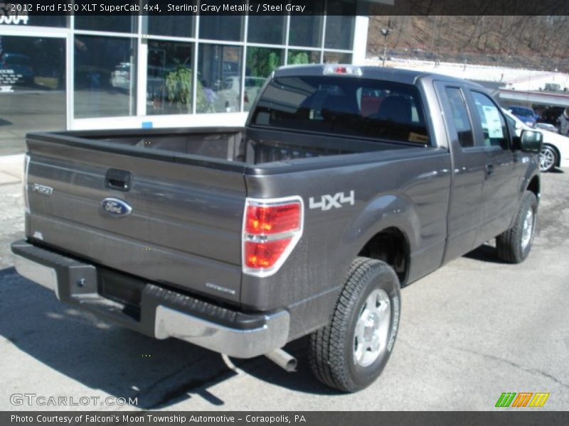Sterling Gray Metallic / Steel Gray 2012 Ford F150 XLT SuperCab 4x4