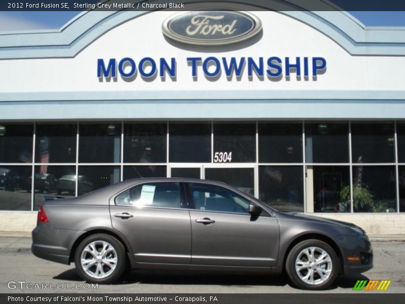 Sterling Grey Metallic / Charcoal Black 2012 Ford Fusion SE