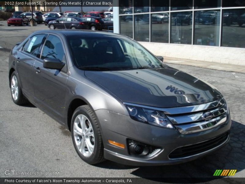 Sterling Grey Metallic / Charcoal Black 2012 Ford Fusion SE