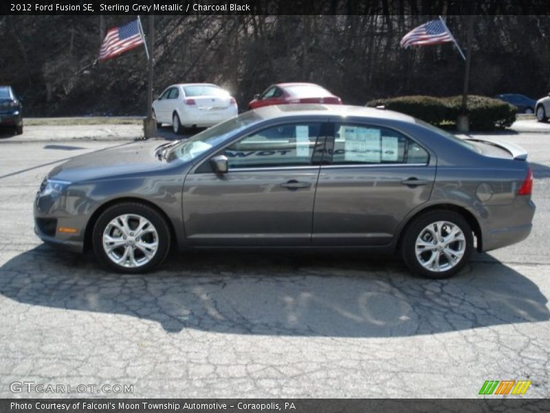 Sterling Grey Metallic / Charcoal Black 2012 Ford Fusion SE