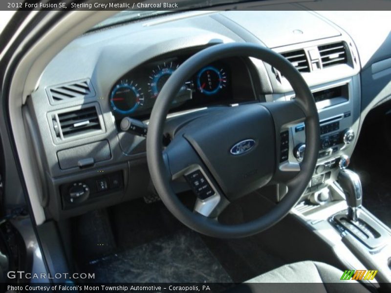 Sterling Grey Metallic / Charcoal Black 2012 Ford Fusion SE