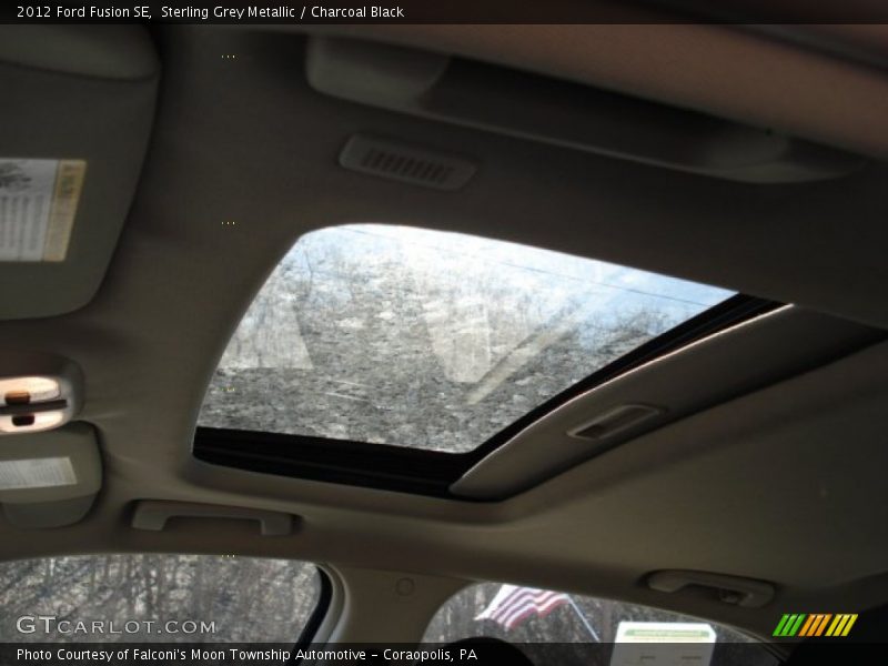 Sterling Grey Metallic / Charcoal Black 2012 Ford Fusion SE