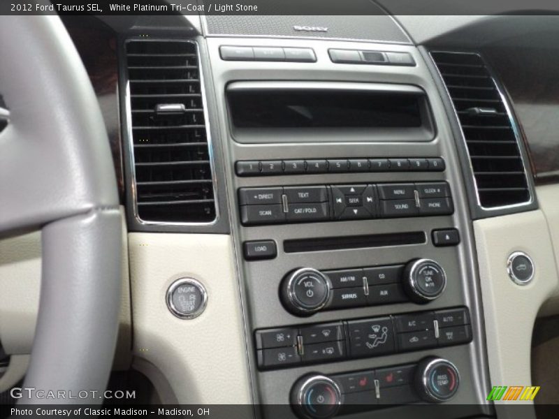 White Platinum Tri-Coat / Light Stone 2012 Ford Taurus SEL