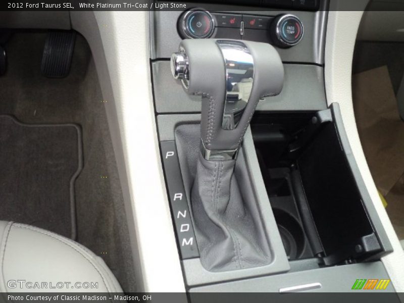 White Platinum Tri-Coat / Light Stone 2012 Ford Taurus SEL