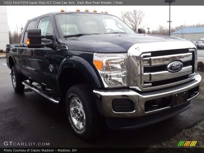 Dark Blue Pearl Metallic / Steel 2012 Ford F350 Super Duty XLT Crew Cab 4x4