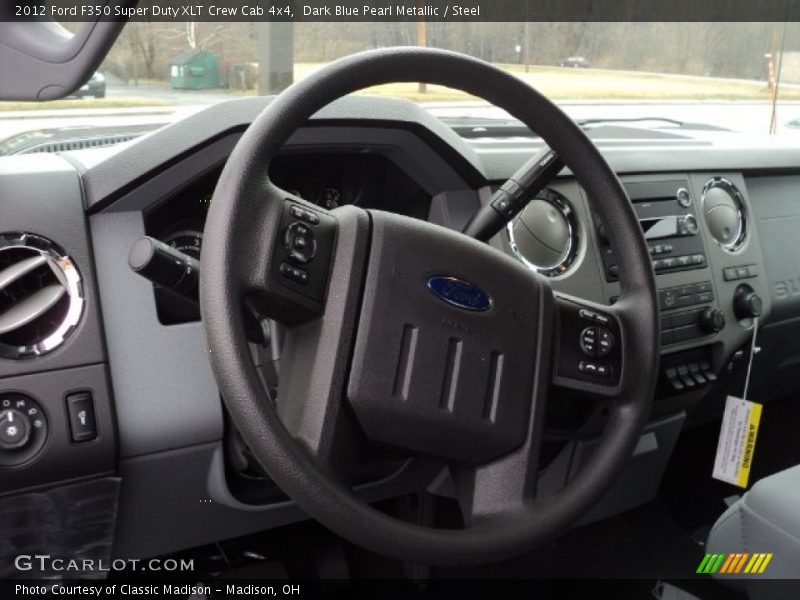 Dark Blue Pearl Metallic / Steel 2012 Ford F350 Super Duty XLT Crew Cab 4x4