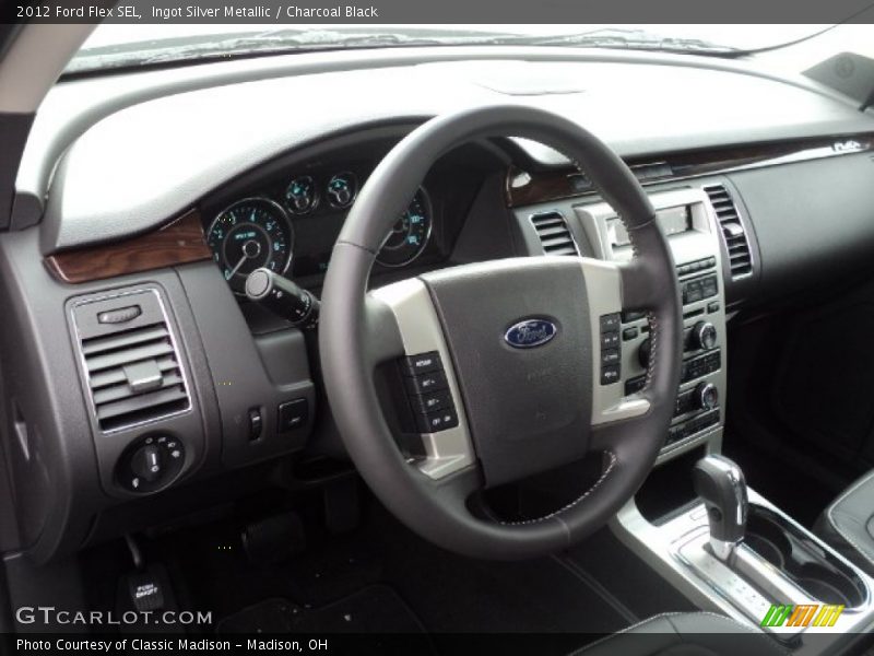 Ingot Silver Metallic / Charcoal Black 2012 Ford Flex SEL