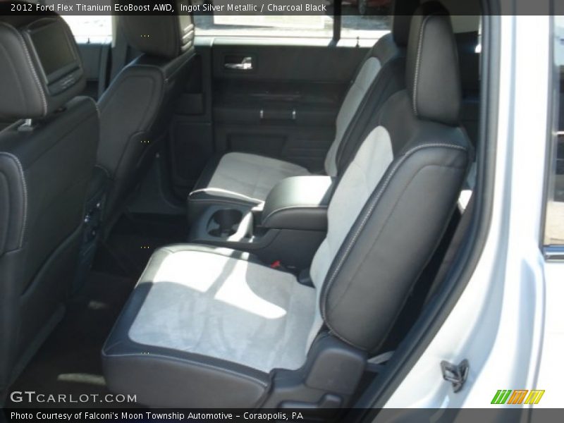 Ingot Silver Metallic / Charcoal Black 2012 Ford Flex Titanium EcoBoost AWD