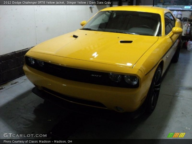 Stinger Yellow / Dark Slate Gray 2012 Dodge Challenger SRT8 Yellow Jacket