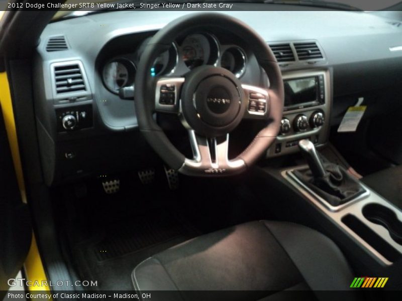 Stinger Yellow / Dark Slate Gray 2012 Dodge Challenger SRT8 Yellow Jacket