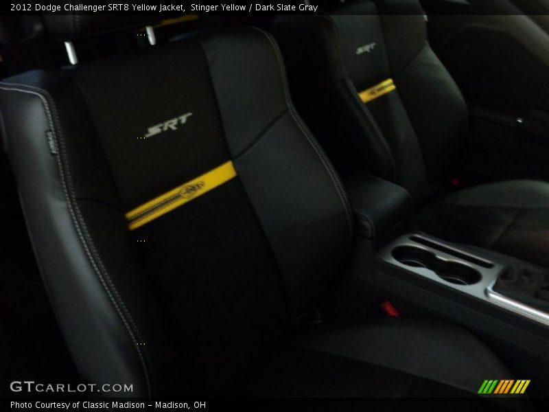  2012 Challenger SRT8 Yellow Jacket Dark Slate Gray Interior
