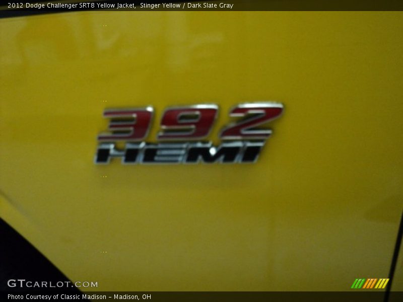 Stinger Yellow / Dark Slate Gray 2012 Dodge Challenger SRT8 Yellow Jacket