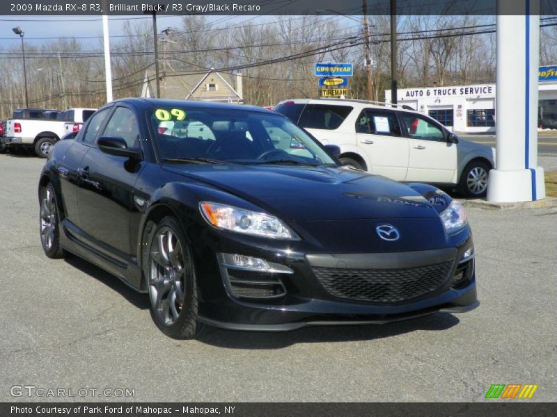Brilliant Black / R3 Gray/Black Recaro 2009 Mazda RX-8 R3
