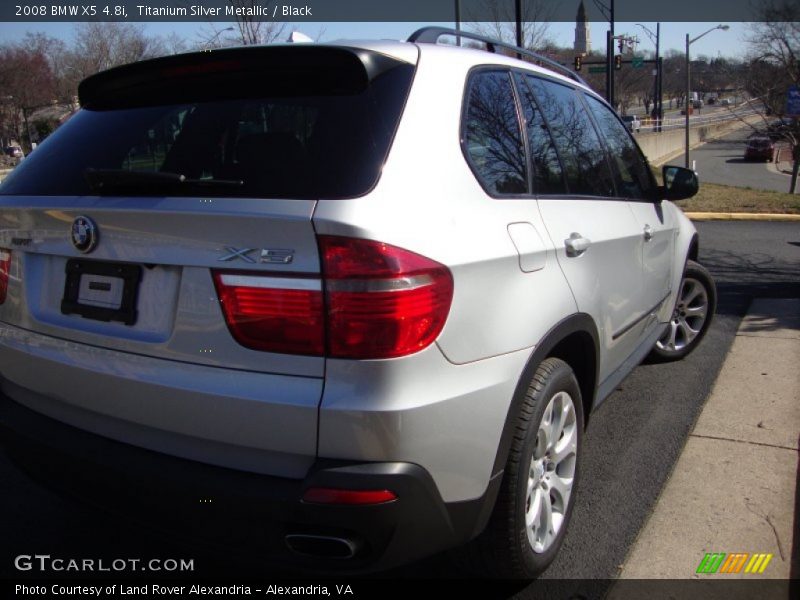 Titanium Silver Metallic / Black 2008 BMW X5 4.8i