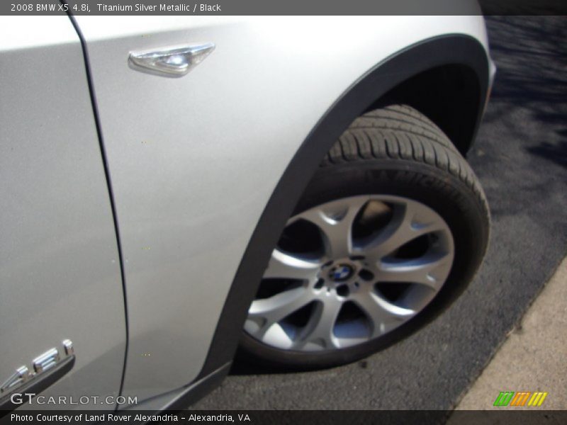 Titanium Silver Metallic / Black 2008 BMW X5 4.8i