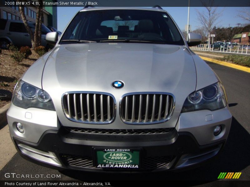 Titanium Silver Metallic / Black 2008 BMW X5 4.8i