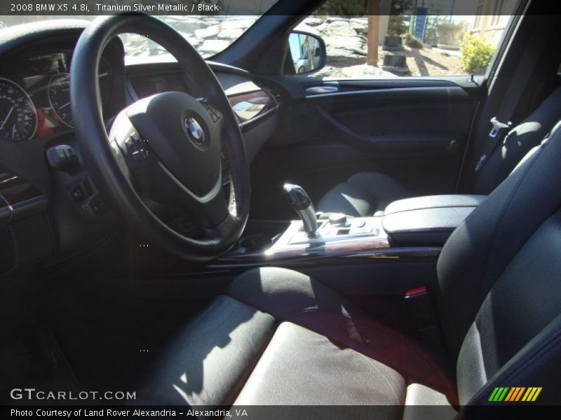 Titanium Silver Metallic / Black 2008 BMW X5 4.8i
