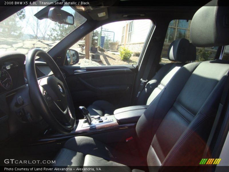 Titanium Silver Metallic / Black 2008 BMW X5 4.8i