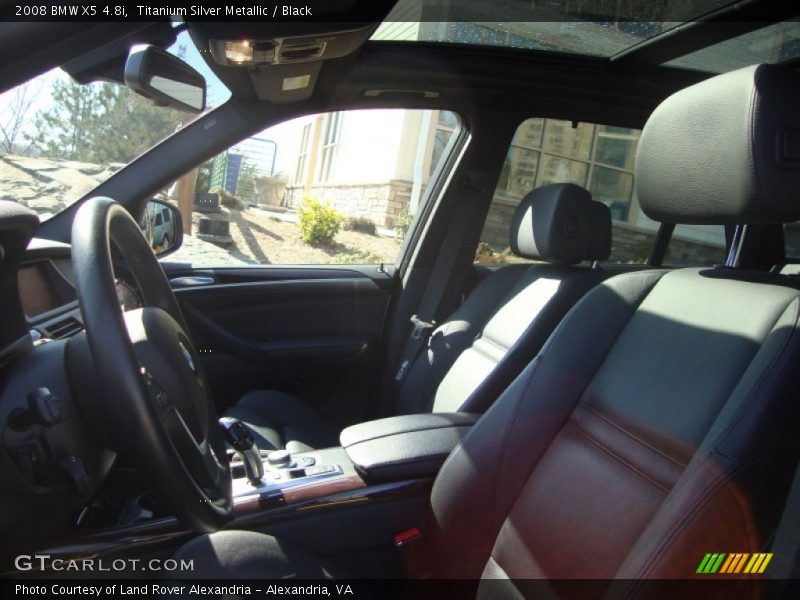 Titanium Silver Metallic / Black 2008 BMW X5 4.8i