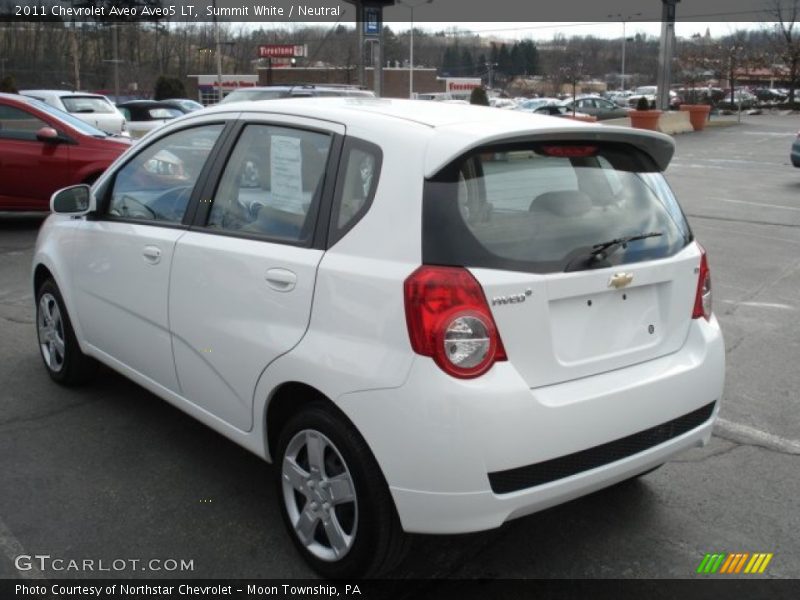 Summit White / Neutral 2011 Chevrolet Aveo Aveo5 LT