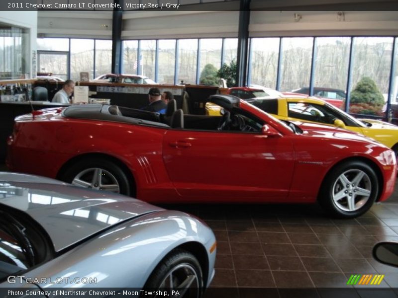 Victory Red / Gray 2011 Chevrolet Camaro LT Convertible