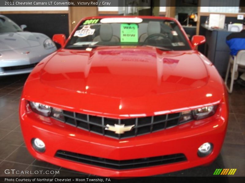 Victory Red / Gray 2011 Chevrolet Camaro LT Convertible