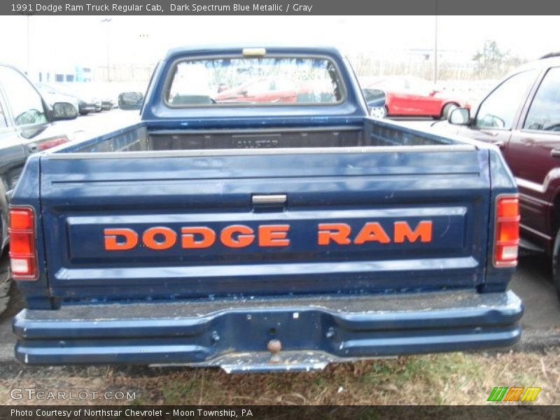 Dark Spectrum Blue Metallic / Gray 1991 Dodge Ram Truck Regular Cab