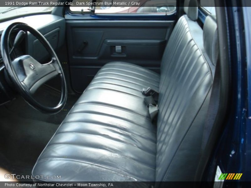 Dark Spectrum Blue Metallic / Gray 1991 Dodge Ram Truck Regular Cab