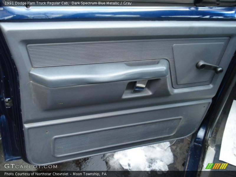 Dark Spectrum Blue Metallic / Gray 1991 Dodge Ram Truck Regular Cab