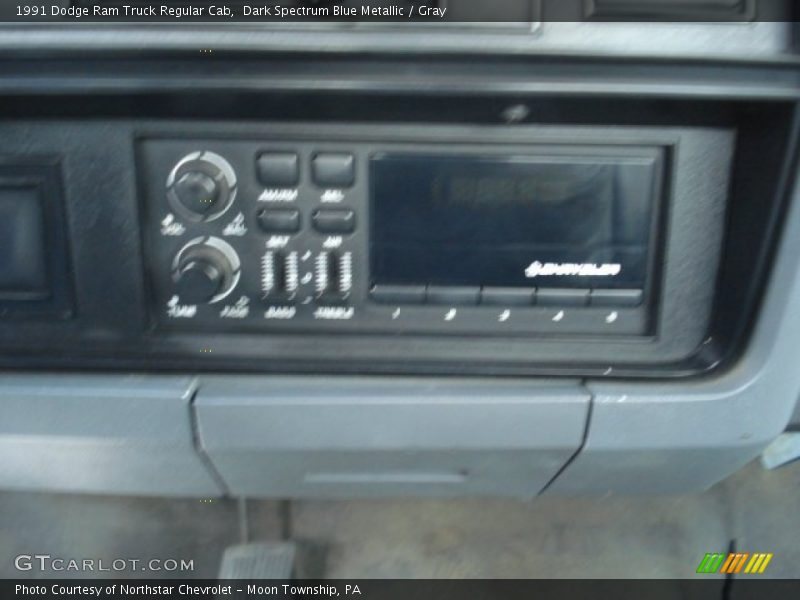 Dark Spectrum Blue Metallic / Gray 1991 Dodge Ram Truck Regular Cab