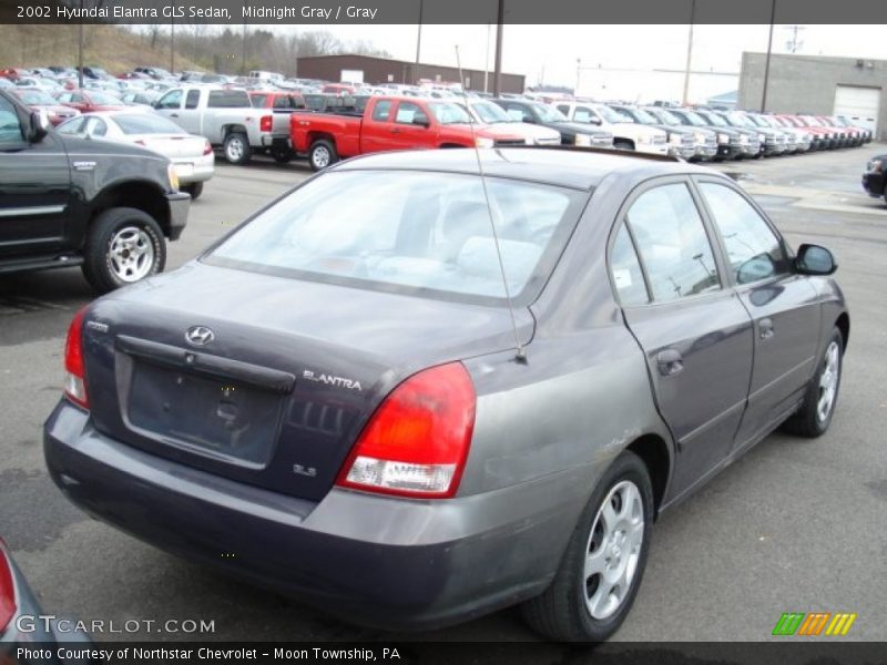 Midnight Gray / Gray 2002 Hyundai Elantra GLS Sedan