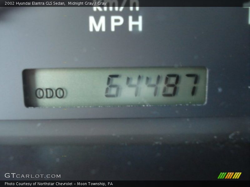 Midnight Gray / Gray 2002 Hyundai Elantra GLS Sedan