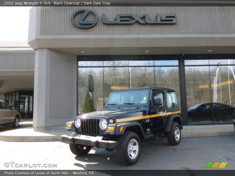 Black Clearcoat / Dark Slate Gray 2003 Jeep Wrangler X 4x4