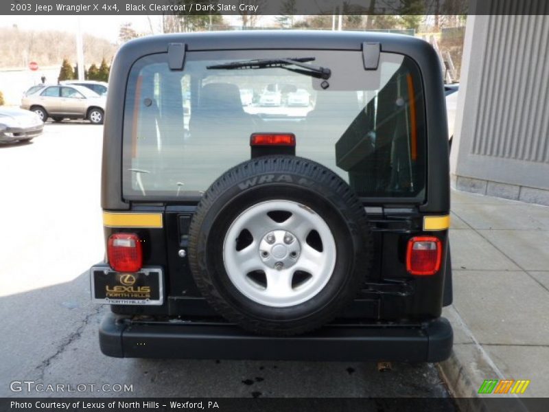 Black Clearcoat / Dark Slate Gray 2003 Jeep Wrangler X 4x4