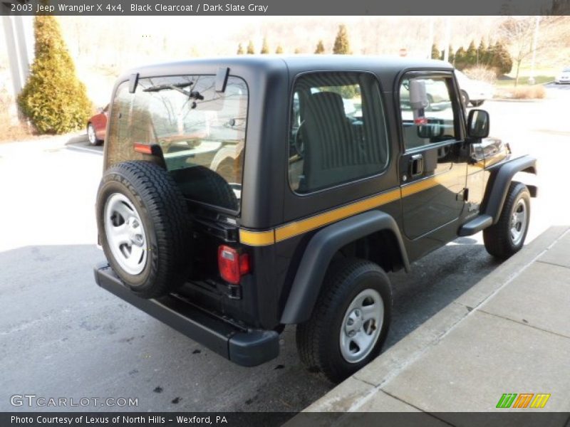 Black Clearcoat / Dark Slate Gray 2003 Jeep Wrangler X 4x4