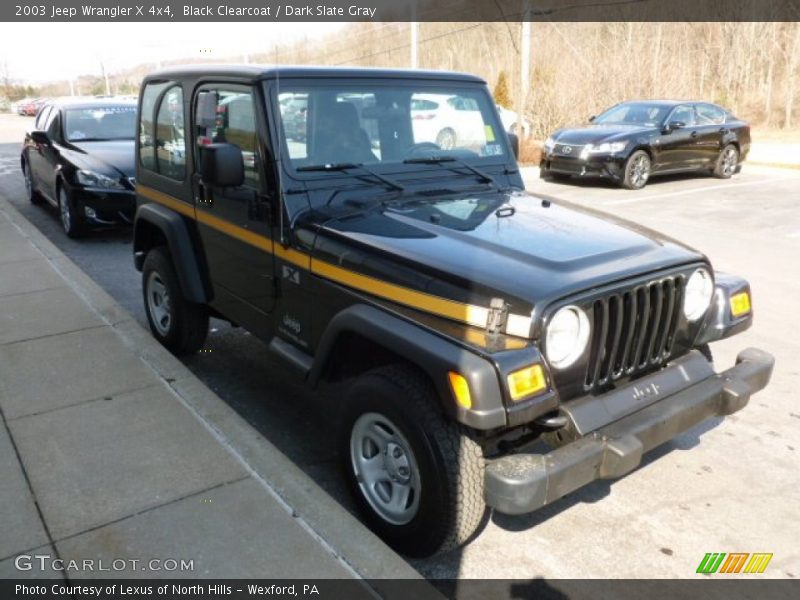 Black Clearcoat / Dark Slate Gray 2003 Jeep Wrangler X 4x4