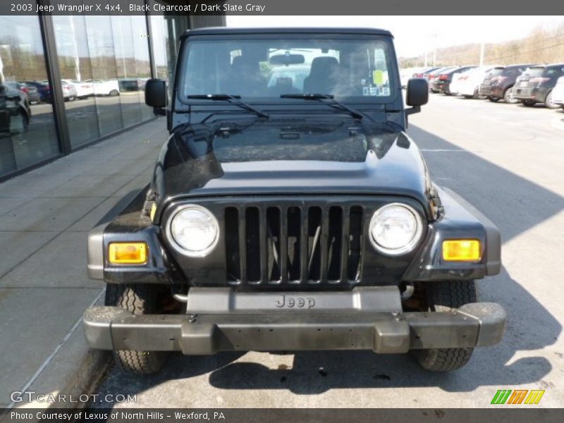 Black Clearcoat / Dark Slate Gray 2003 Jeep Wrangler X 4x4