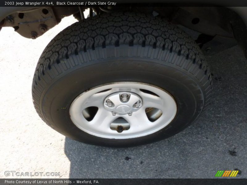 Black Clearcoat / Dark Slate Gray 2003 Jeep Wrangler X 4x4