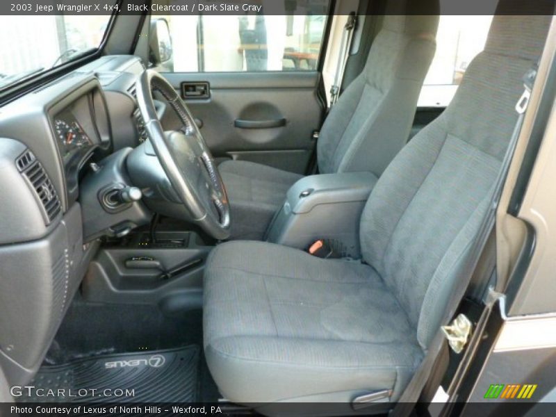 Black Clearcoat / Dark Slate Gray 2003 Jeep Wrangler X 4x4