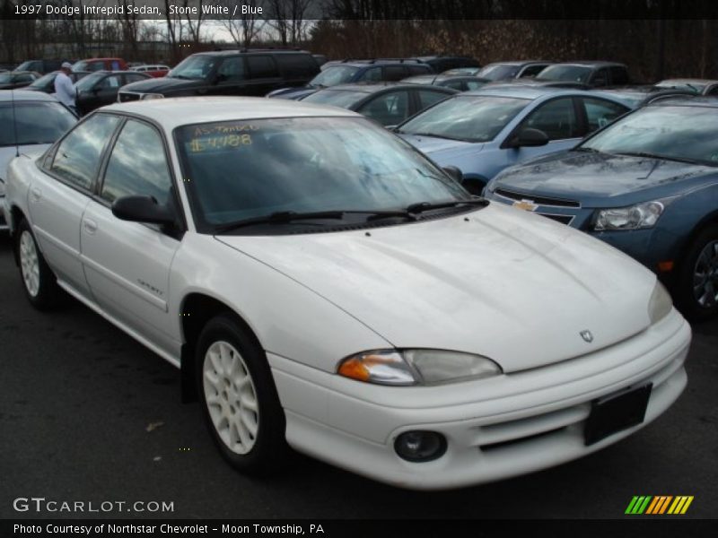 Stone White / Blue 1997 Dodge Intrepid Sedan