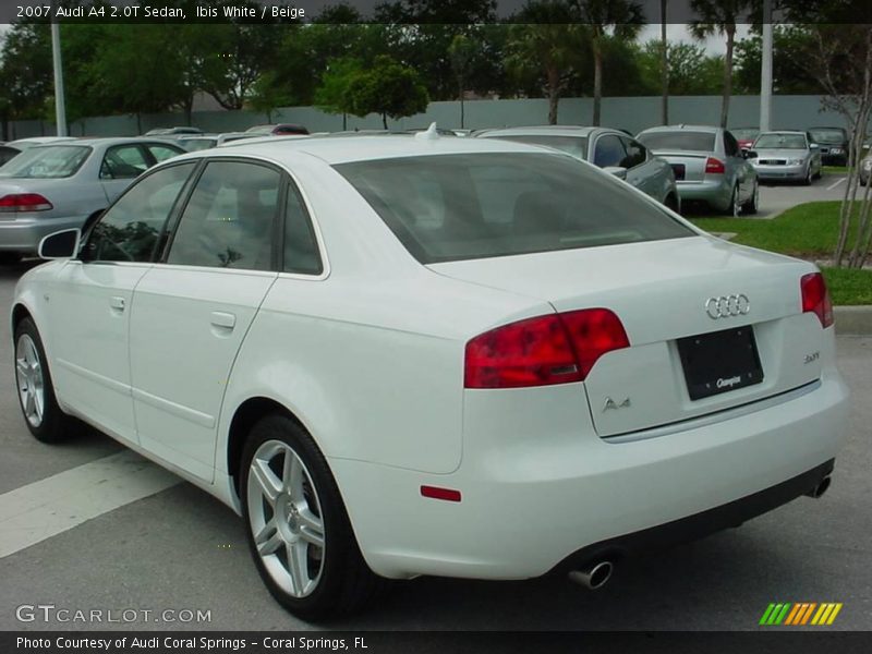 Ibis White / Beige 2007 Audi A4 2.0T Sedan